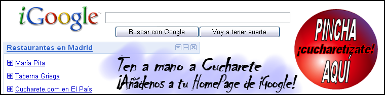 Restaurantes en Madrid - Cucharete.com