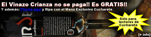 Vinazo Crianza Gratis todos los días de la semana y el Fin de Semana... ¡Menú Exclusivo Cucharete! - © Cucharete.com
