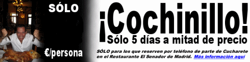 Cochinillo a mitad de precio en el Restaurante El Senador de Madrid - © Cucharete.com