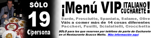 Exclusivo Menú VIP Italiano Cucharete a sólo 19 €/persona. ¡Espectacular promoción! - © Cucharete.com