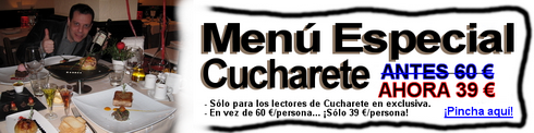 Impresionante Menú Especial de 60 € en Madrid... ¡Sólo a 39 € para los lectores de Cucharete! - © Cucharete.com