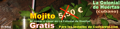 Promoción Mojito Gratis - © Cucharete.com