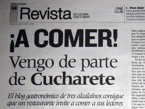 Sabadete de Cucharete en el Diario de Alcalá