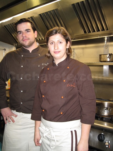 Saúl Sanz y Elena Ursu - Chefs del Restaurante Treze (Madrid) - © Cucharete.com